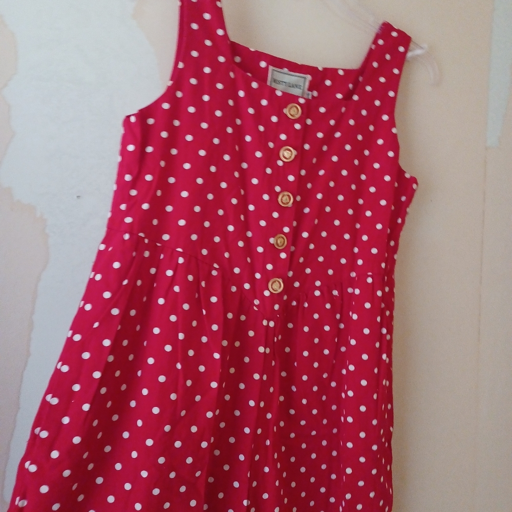 Red Polka Dot Nautical Jumper Suit